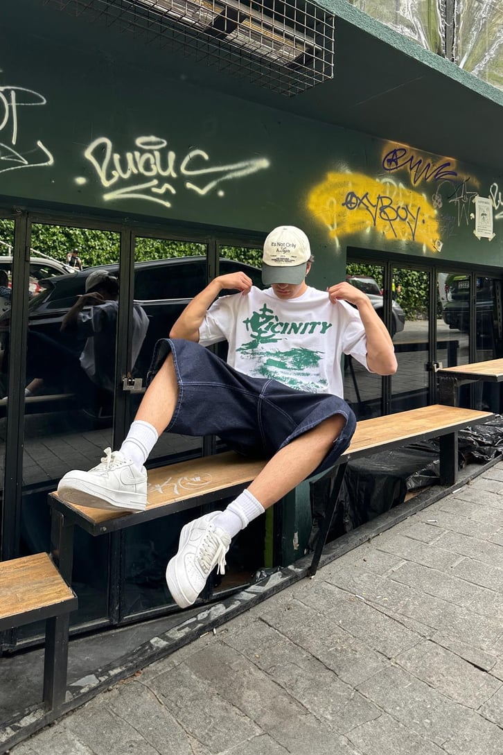 Hidden Hills 94' Baskılı Oversize Tişört