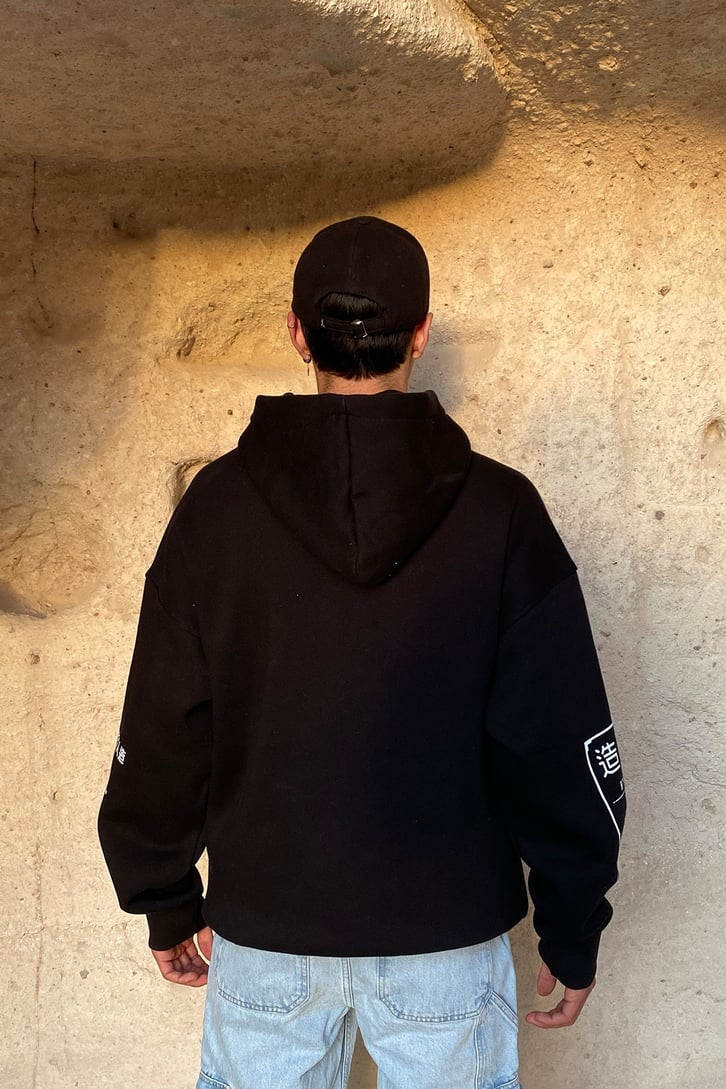 HIRAGANA BASKILI OVERSIZE HOODIE