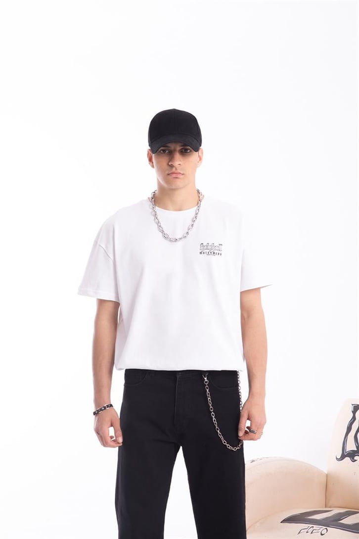 Holyhall Sırt Baskılı Oversize Tişört