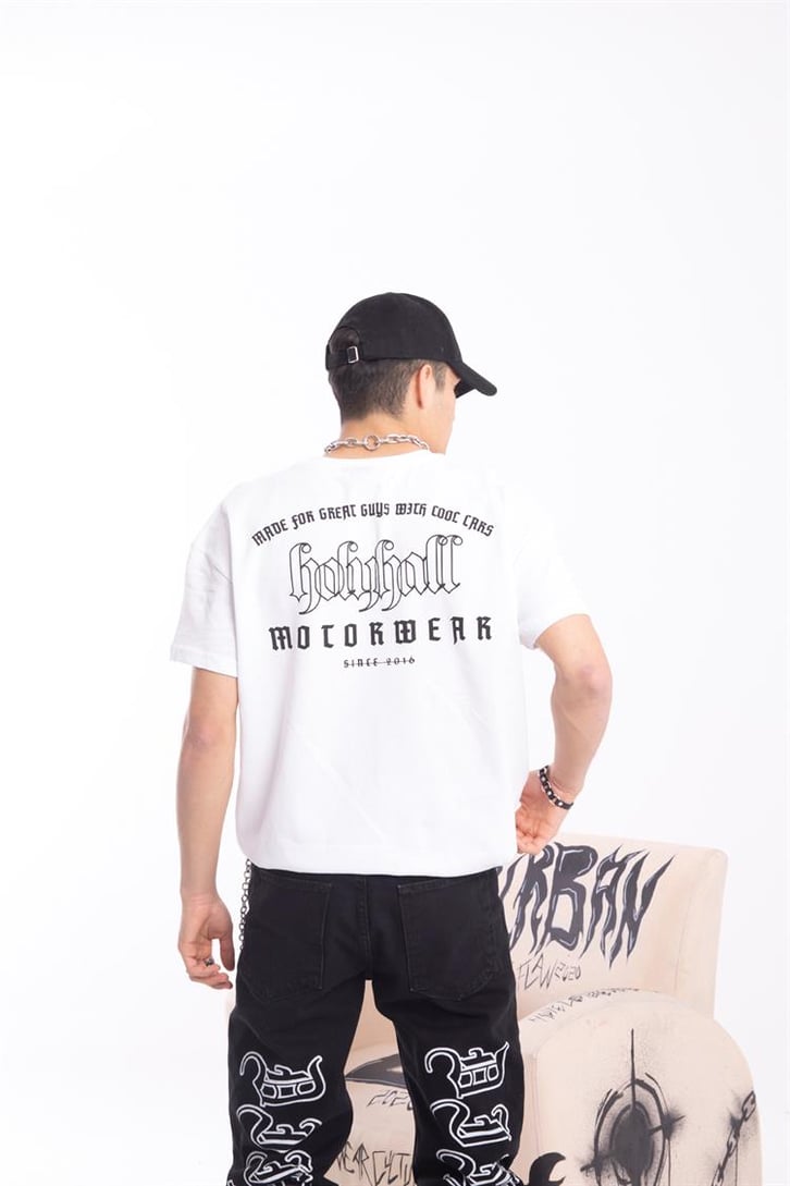 Holyhall Sırt Baskılı Oversize Tişört