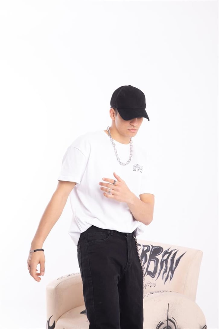 Holyhall Sırt Baskılı Oversize Tişört