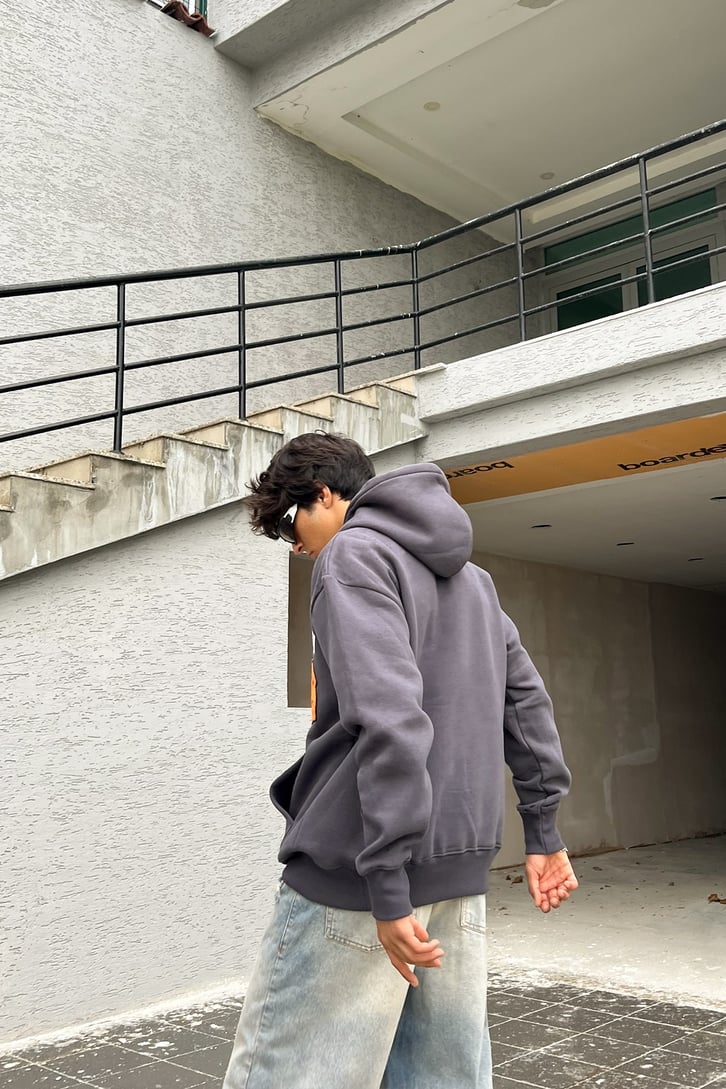 Homme Baskılı Oversize Sweatshirt