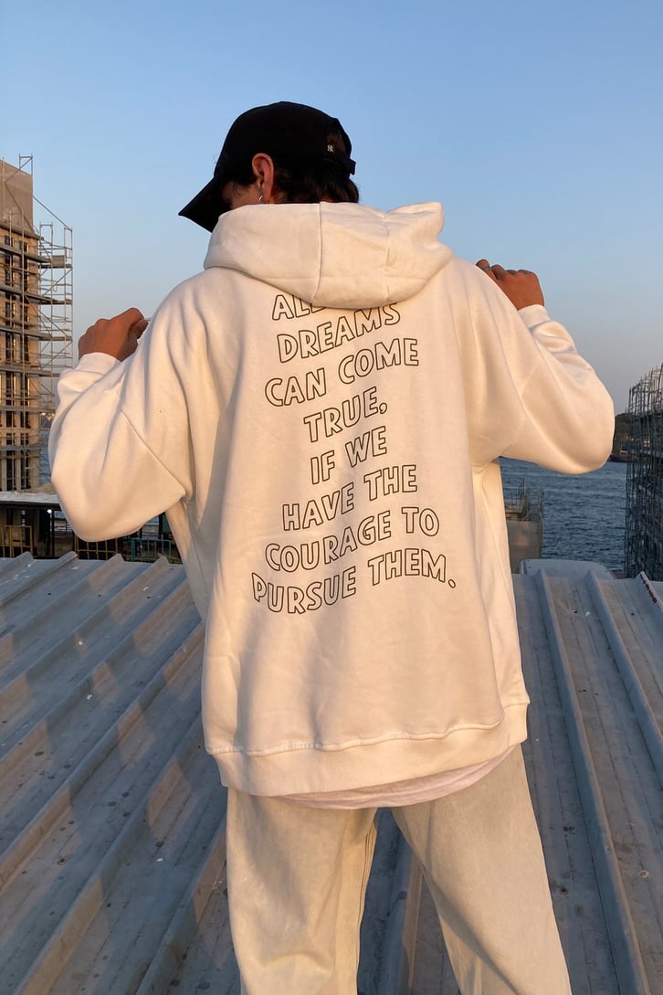 Honey Mustard Oversize Basic Hoodie