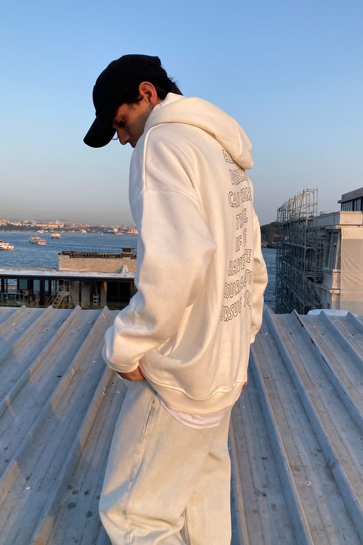 Honey Mustard Oversize Basic Hoodie