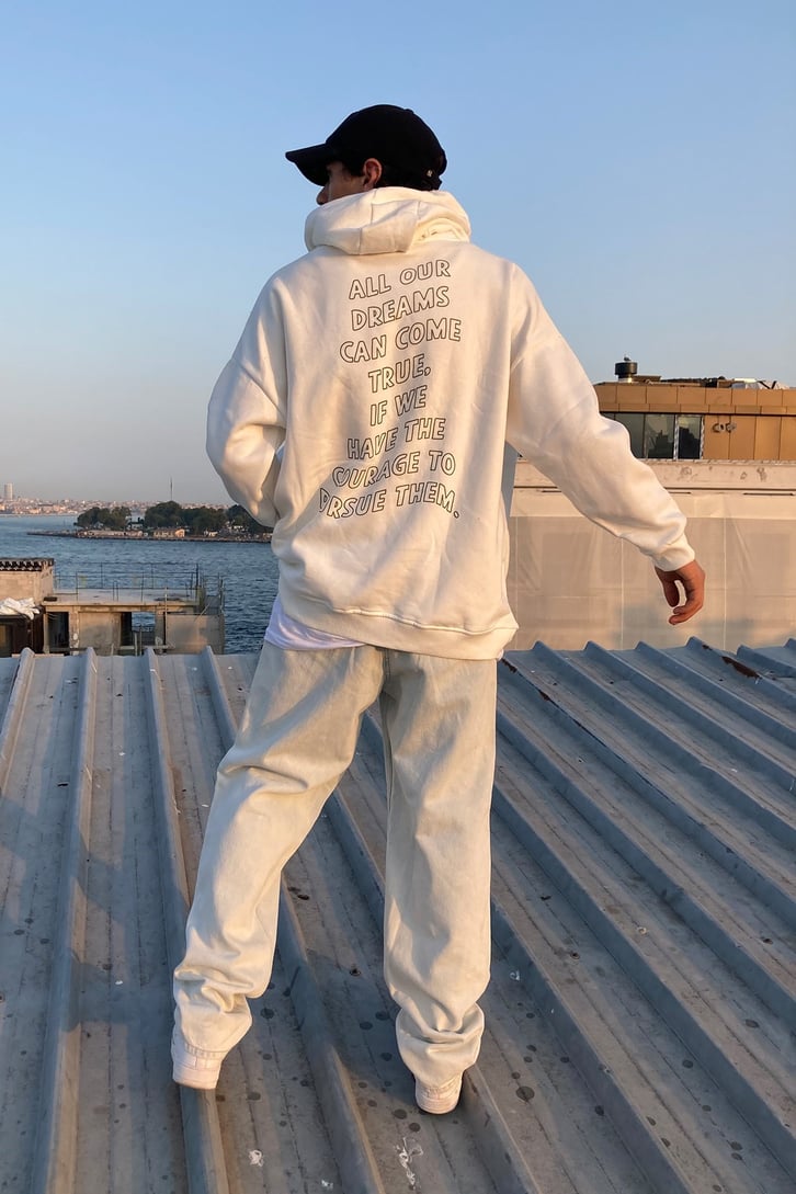 Honey Mustard Oversize Basic Hoodie