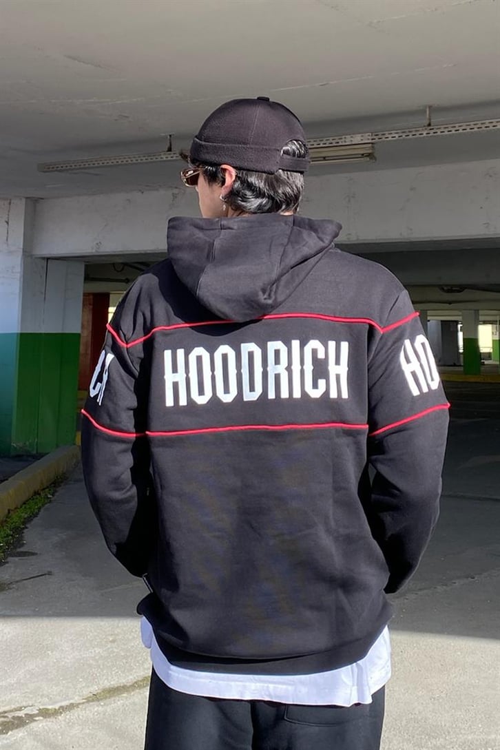 Hoodrick Printed Regular Fit Hoodie