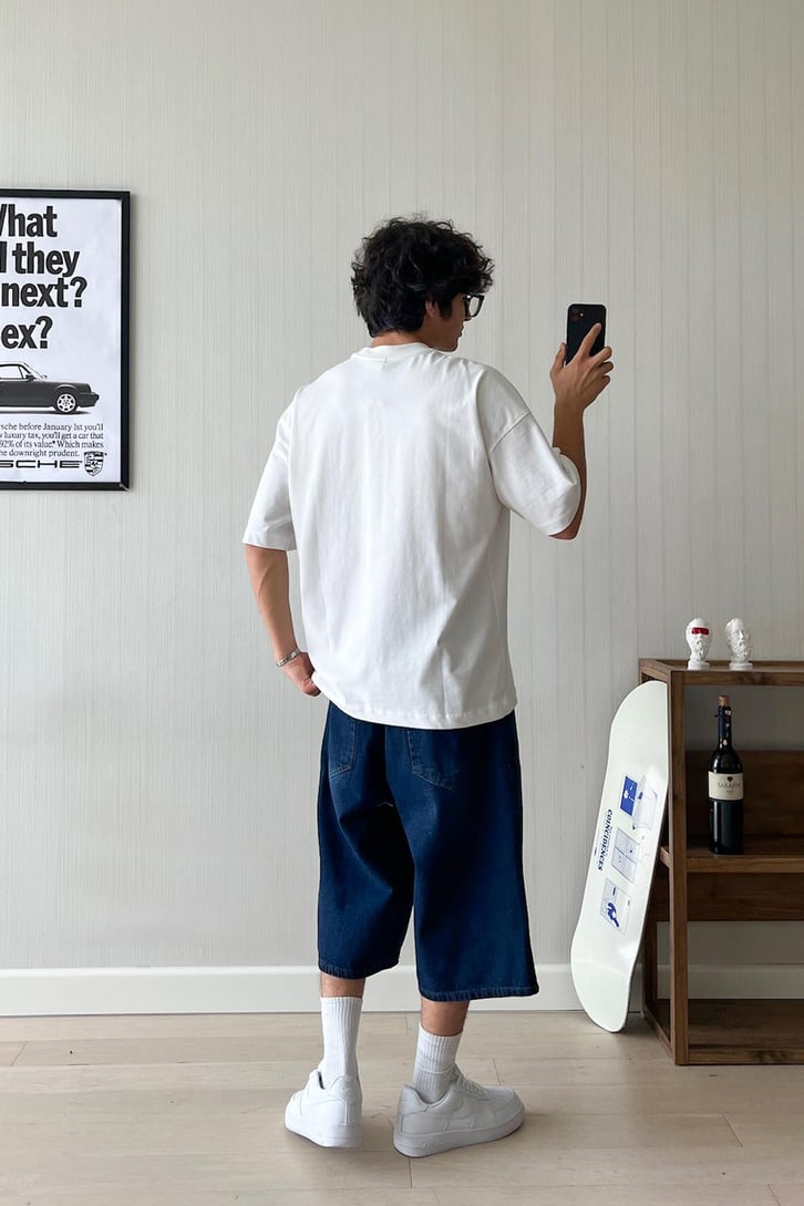 HRD Angel Baskılı Oversize Tişört
