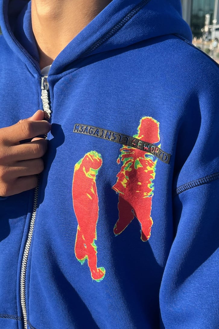 Human Heat Zip Saks Mavisi Oversize Sweatshirt