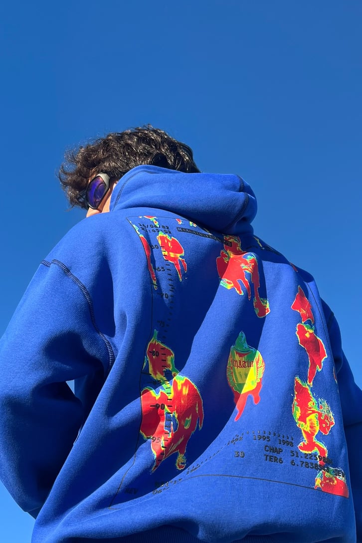 Human Heat Zip Saks Mavisi Oversize Sweatshirt