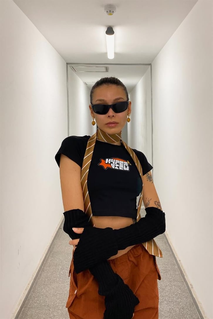HyperWiew Baskılı Crop