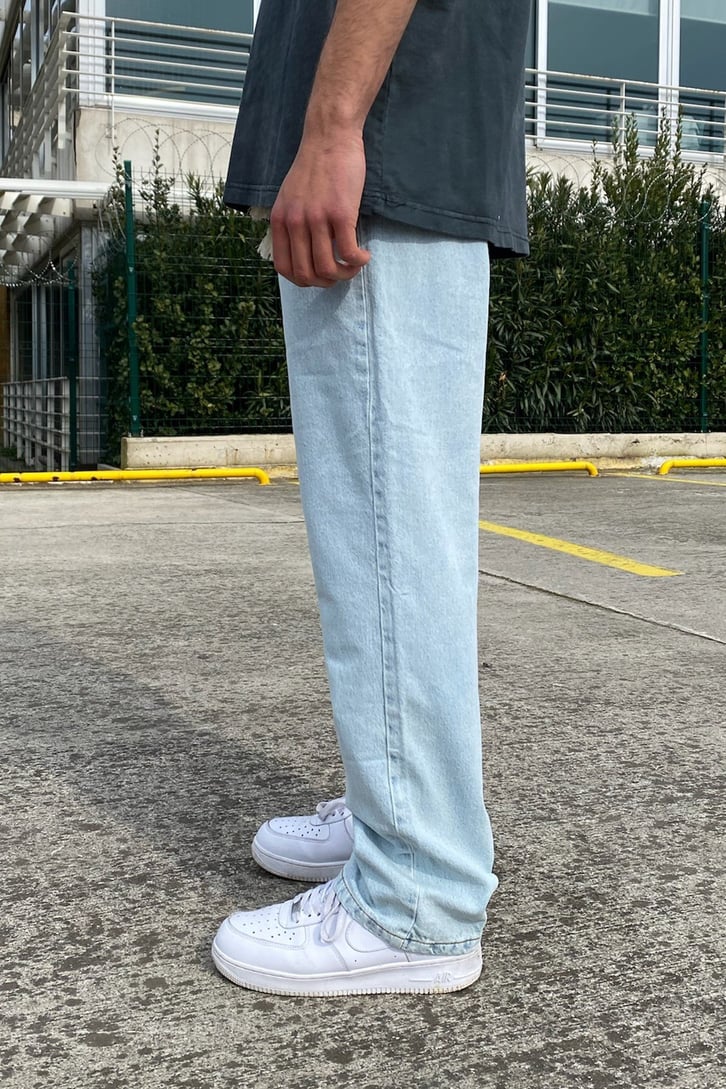 Ice Blue İp Detay Losse Fit Pant