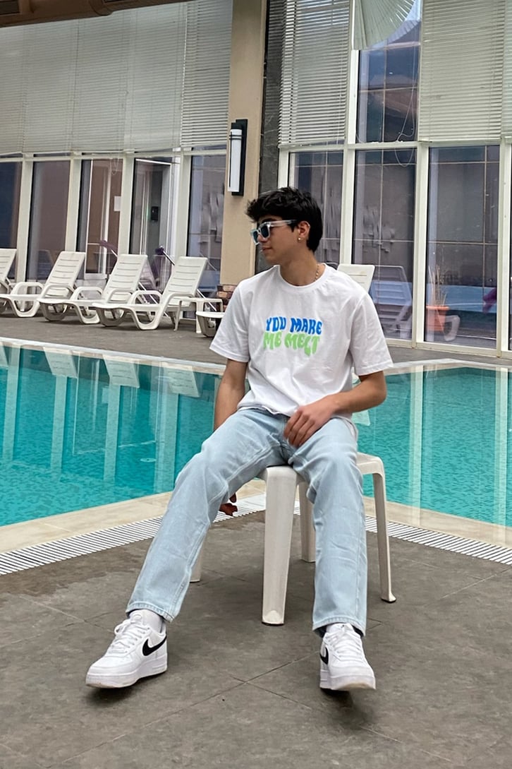 Ice Blue Straight Fit Jean