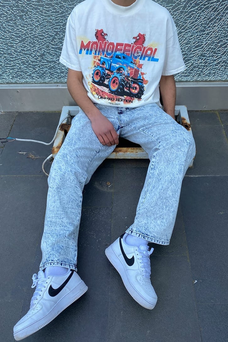 Ice Blue Washed Carpenter Jean
