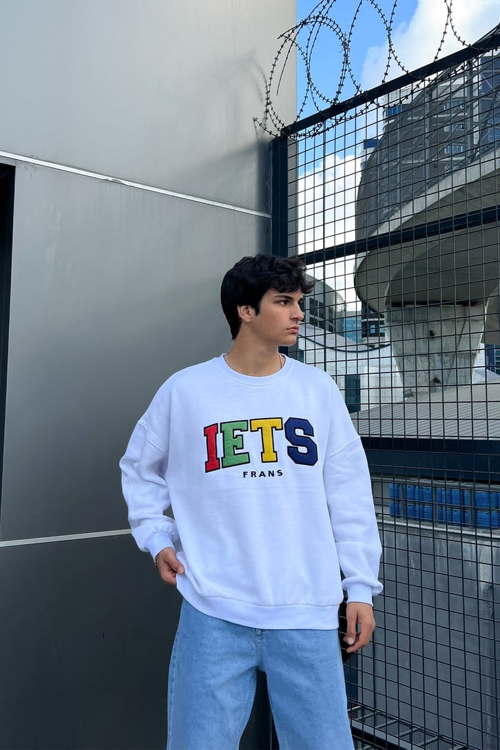 IETS Nakışlı Oversize Sweatshirt