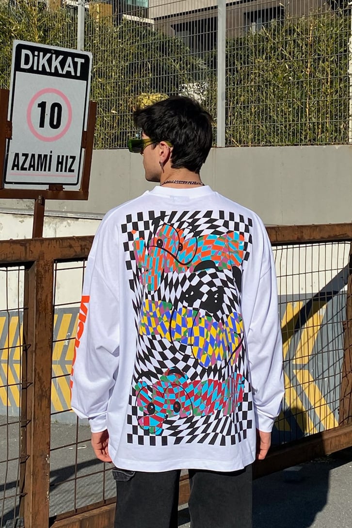 Ilision Dama Printed Oversize Sweatshirt