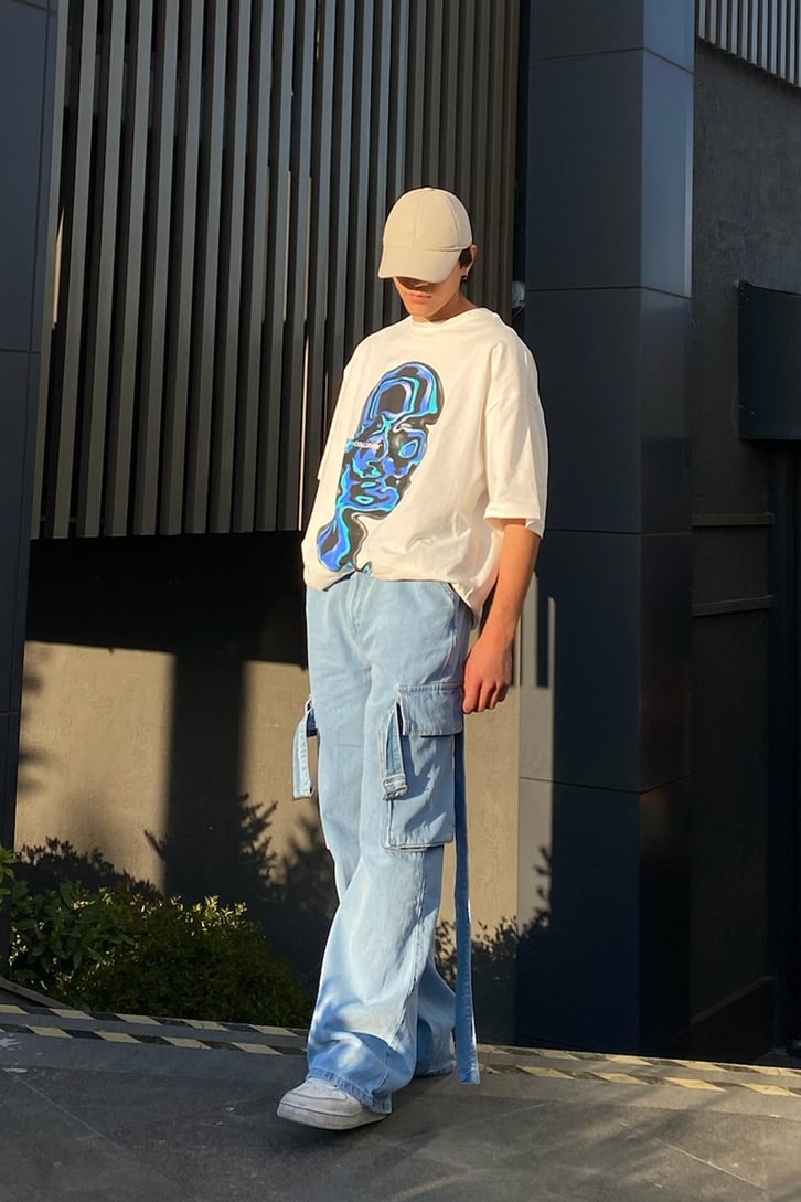 Illısion Face Oversize Tshirt