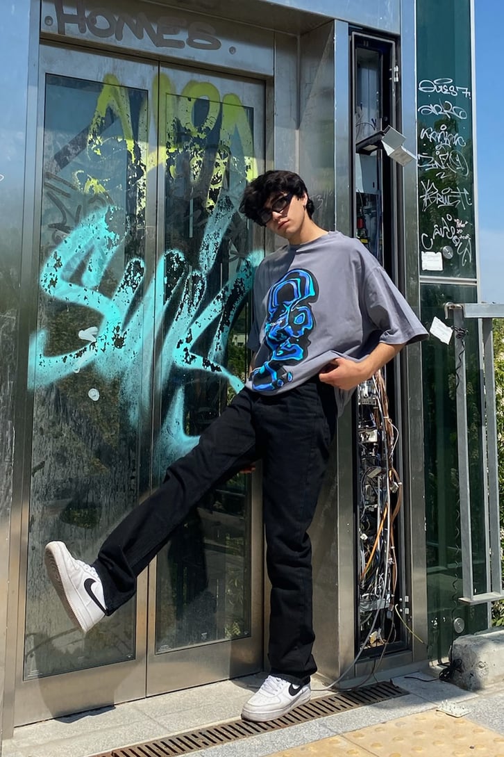 Illısion Face Oversize Tshirt