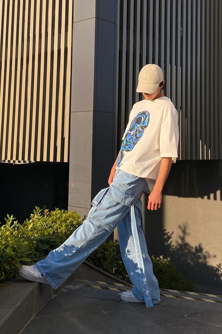 Illısion Face Oversize Tshirt
