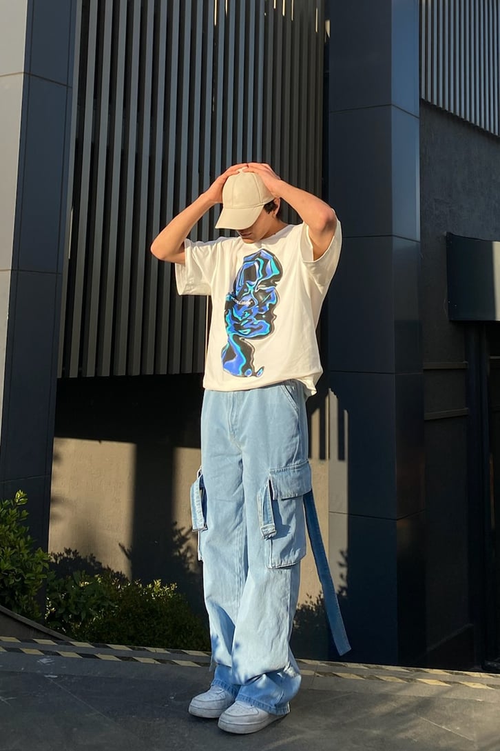 Illısion Face Oversize Tshirt