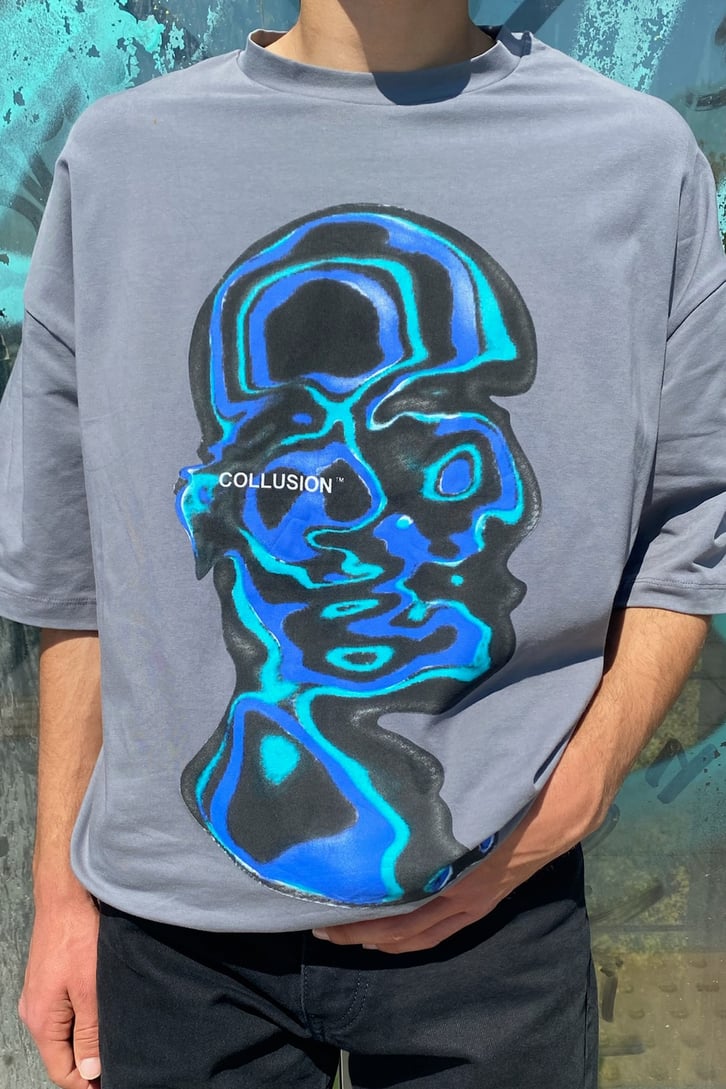 Illısion Face Oversize Tshirt