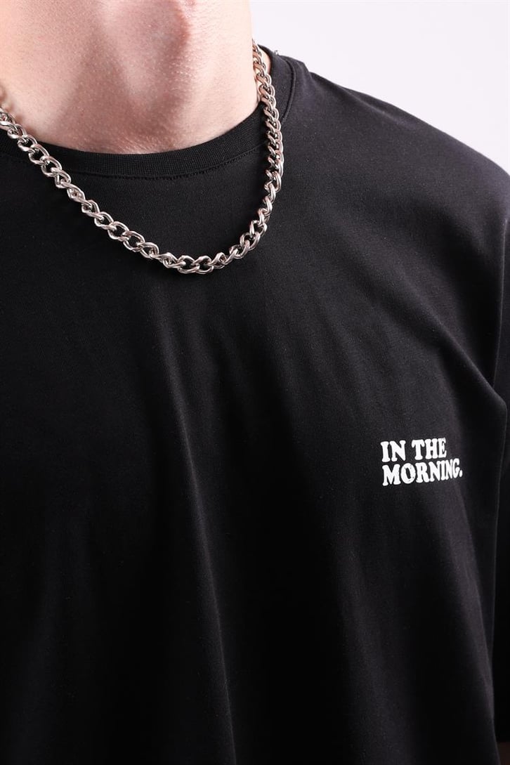 In The Morning Baskılı Oversize Tshirt