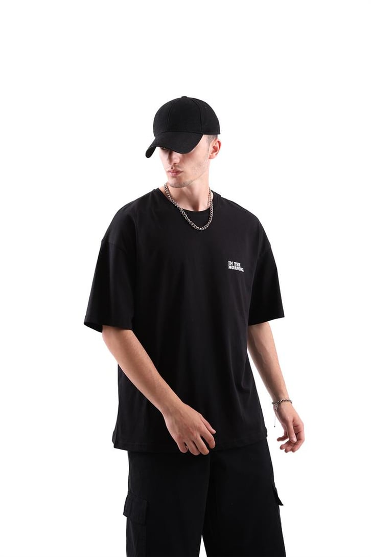 In The Morning Baskılı Oversize Tshirt