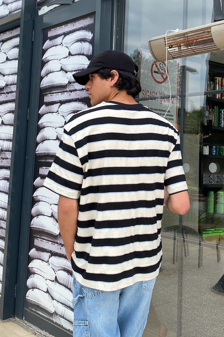 Insight Çizgili Oversize Tshirt