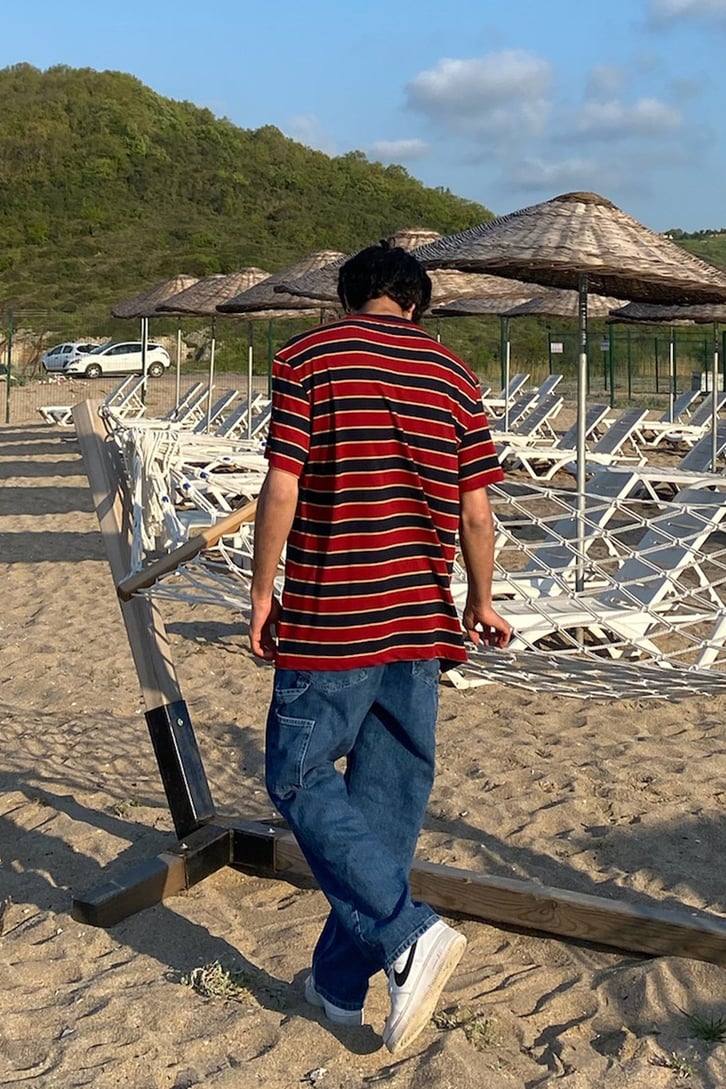 Insight Çizgili Oversize Tshirt