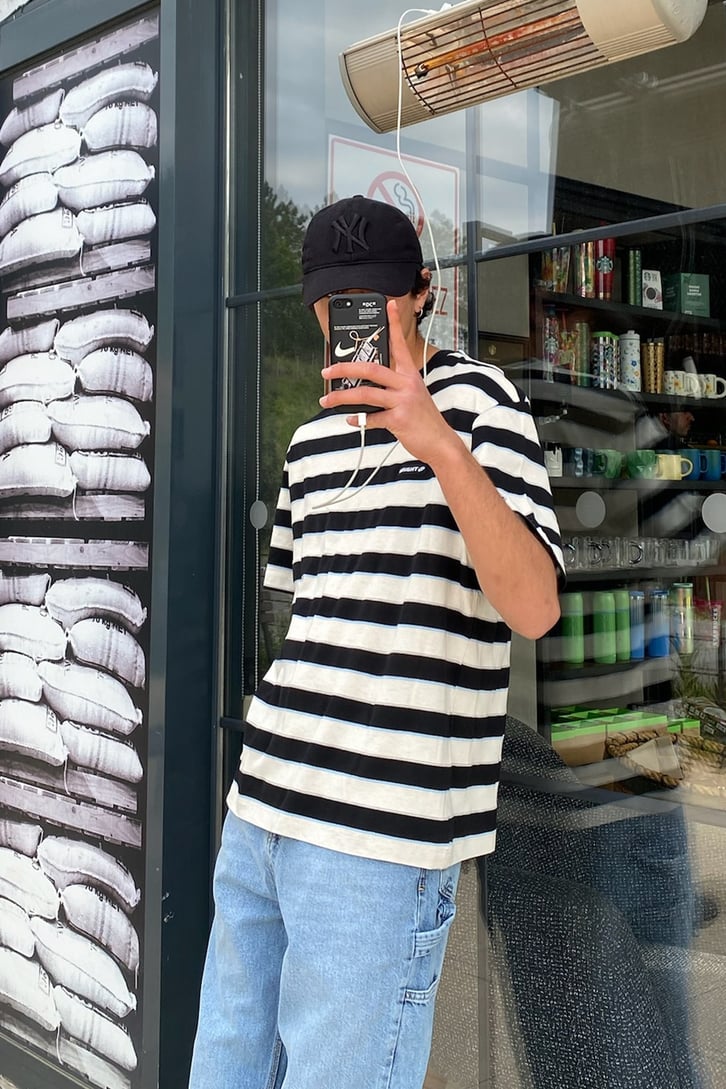Insight Çizgili Oversize Tshirt