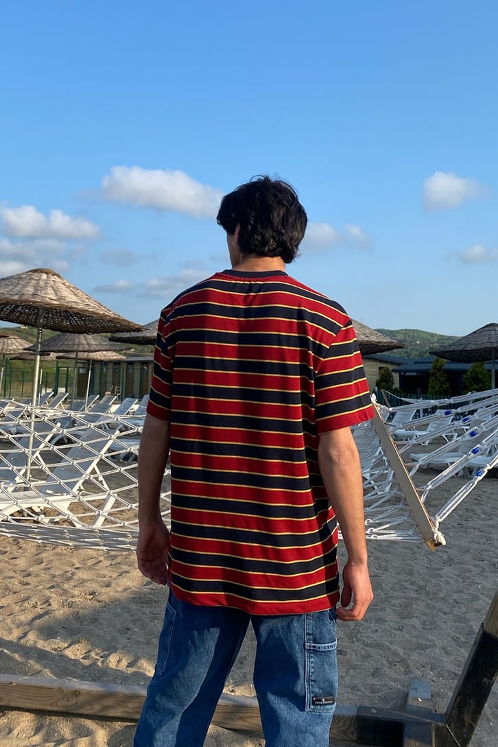 Insight Çizgili Oversize Tshirt