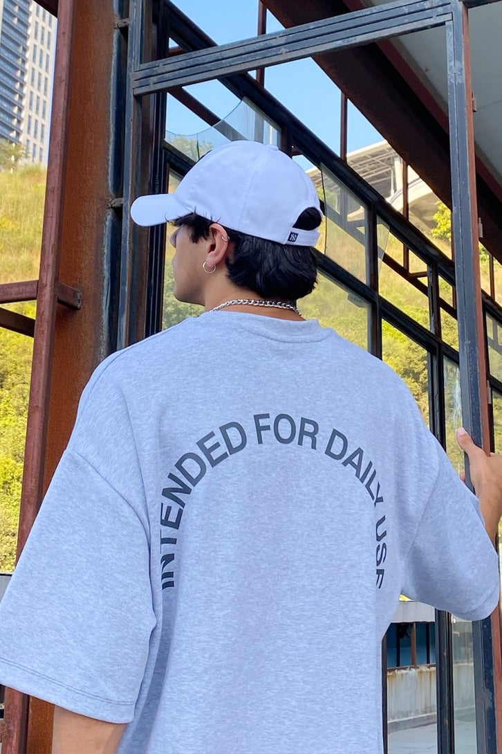 Intended for Daily Use Baskılı Oversize Tshirt