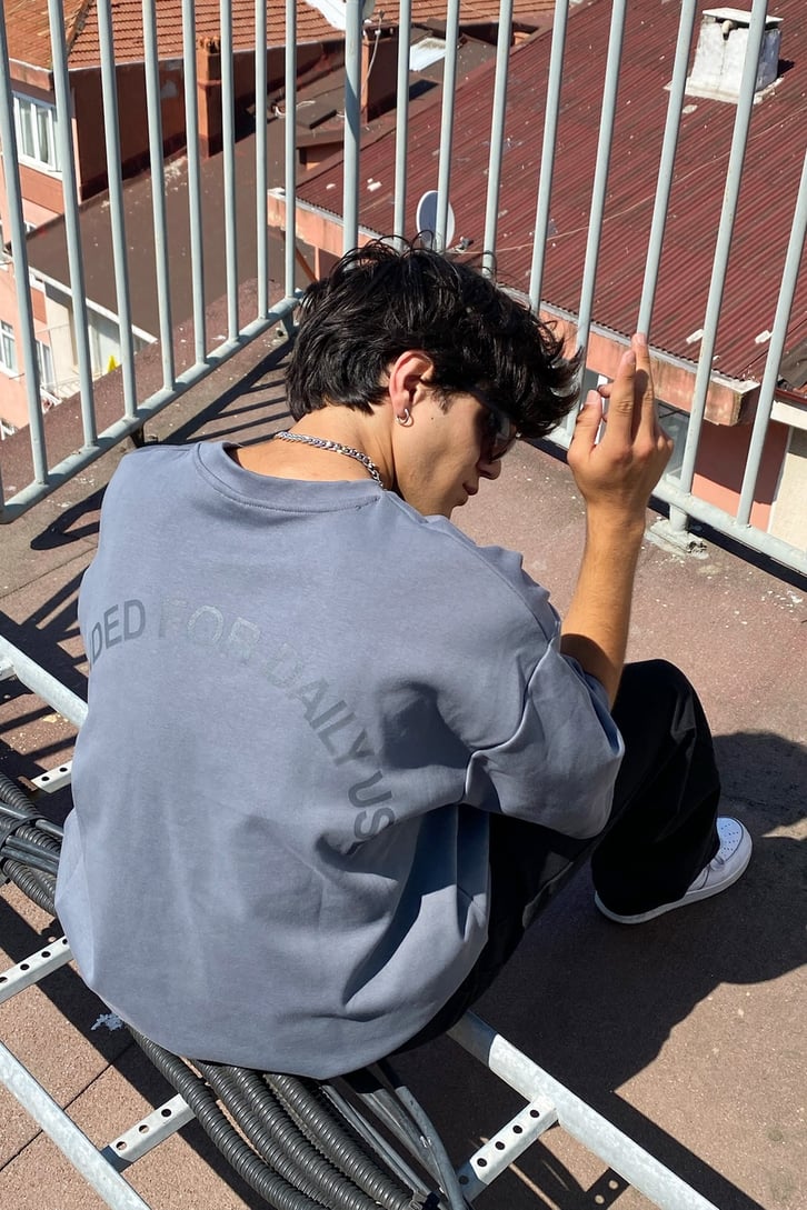 Intended for Daily Use Baskılı Oversize Tshirt