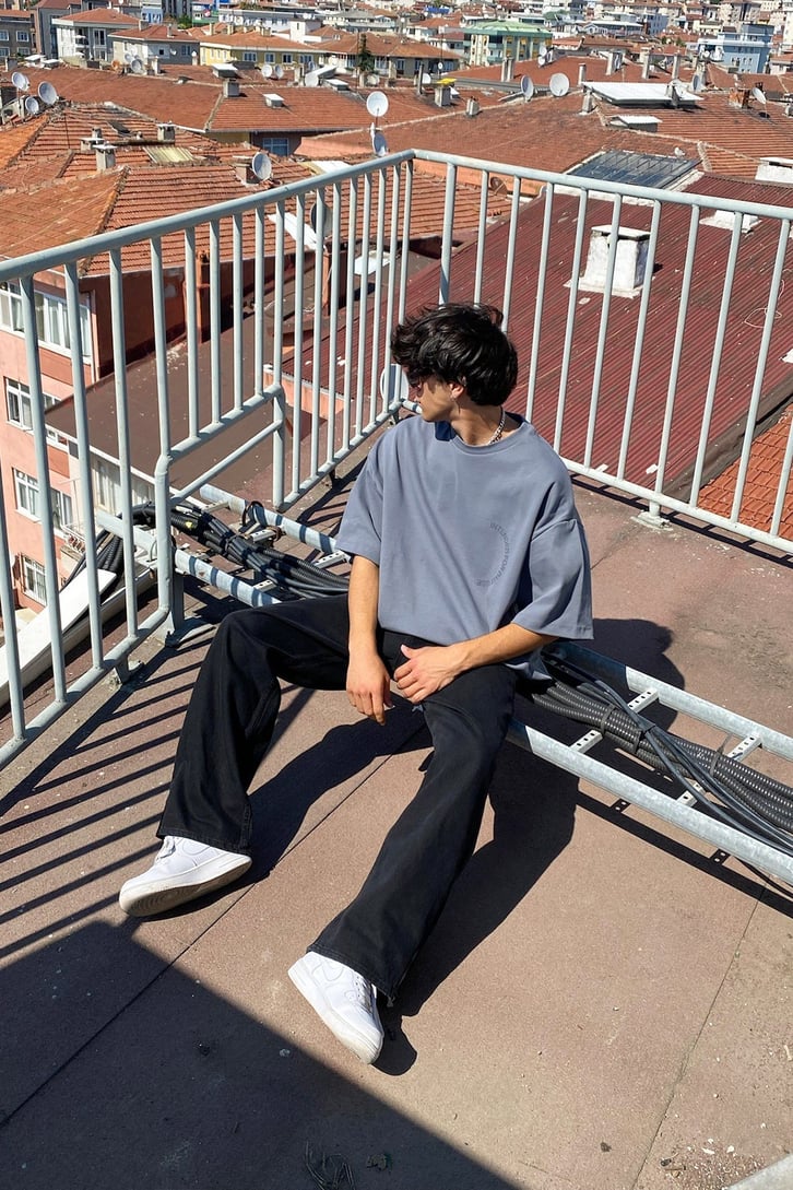 Intended for Daily Use Baskılı Oversize Tshirt