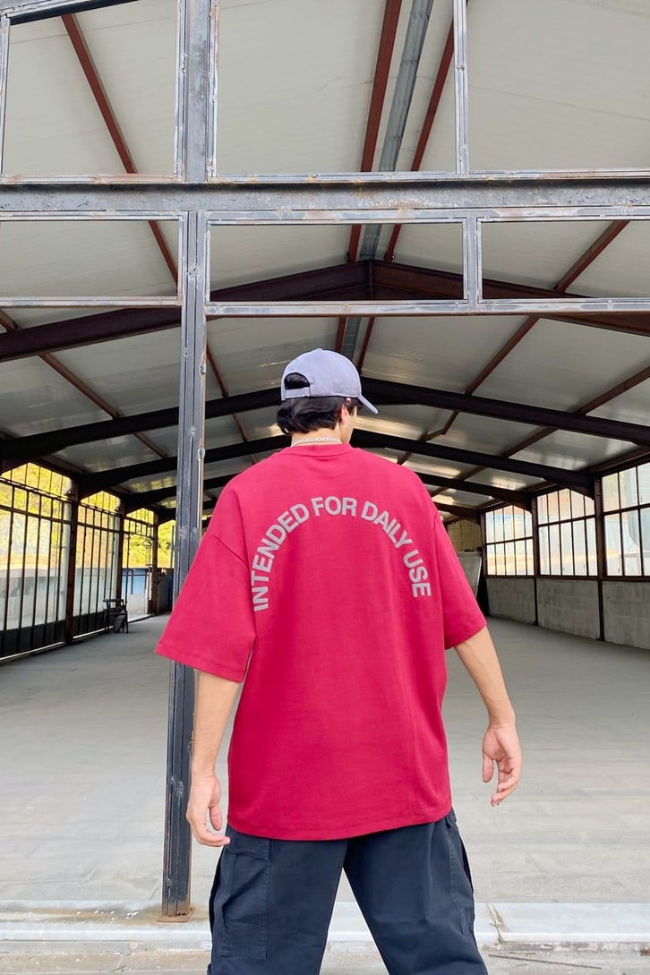 Intended for Daily Use Baskılı Oversize Tshirt