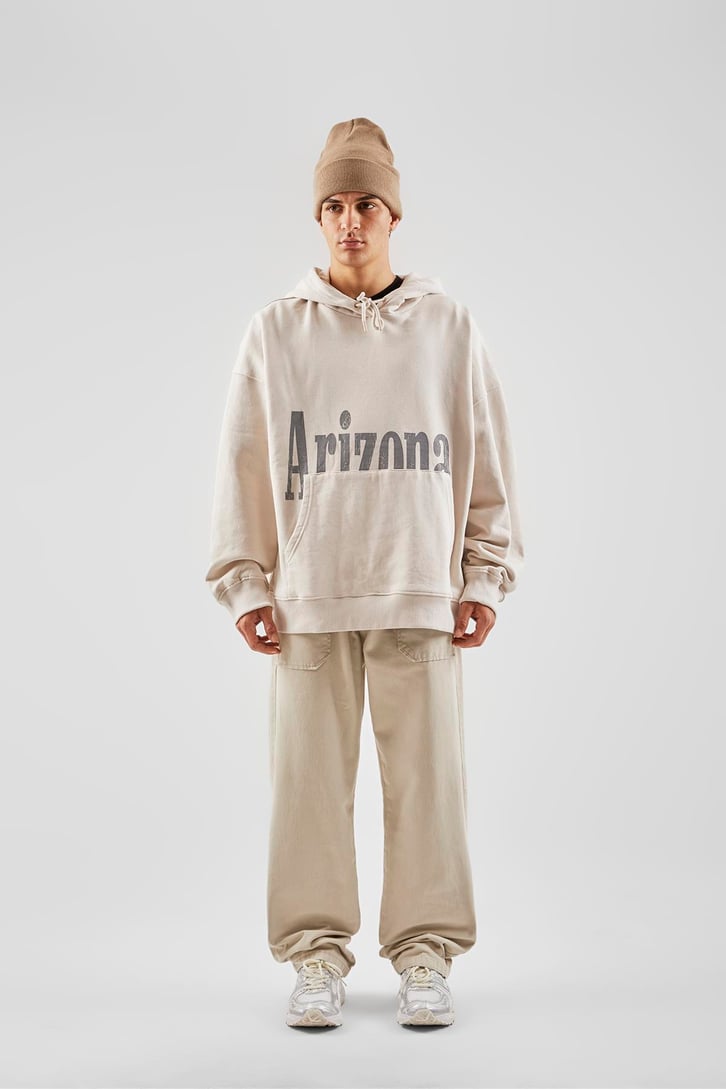 İp Detaylı Taş Rengi Baggy Pantolon