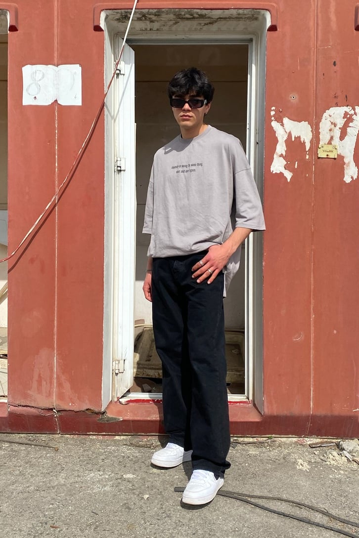 Japan Rose Oversize Printed Tshirt