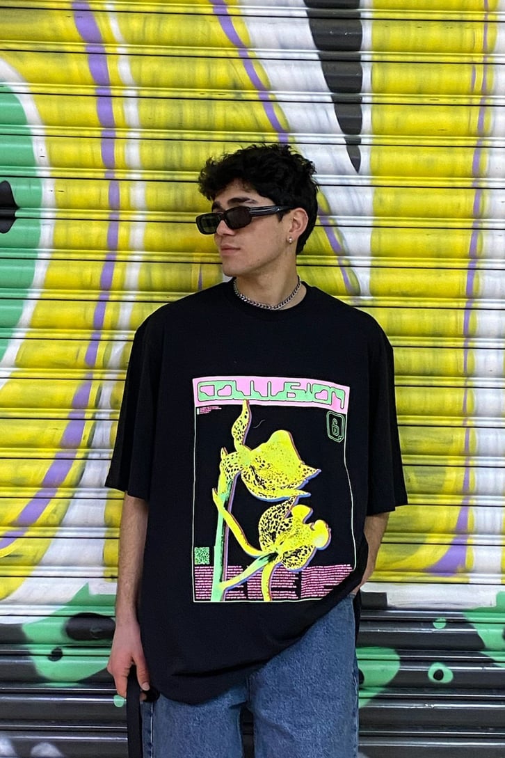 Jellyfish Printed Oversize Tee