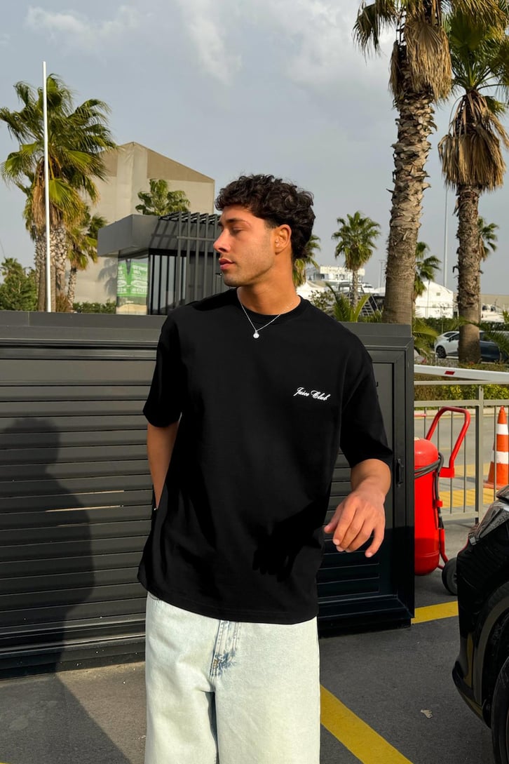 Juice Club Baskılı Oversize Tişört