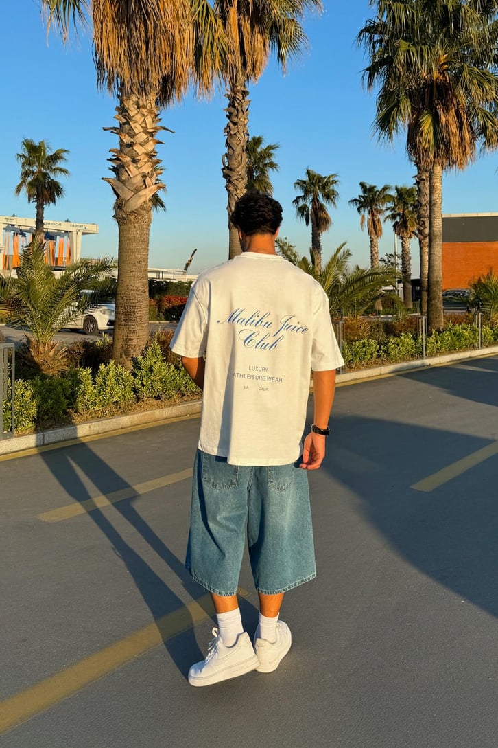 Juice Club Baskılı Oversize Tişört