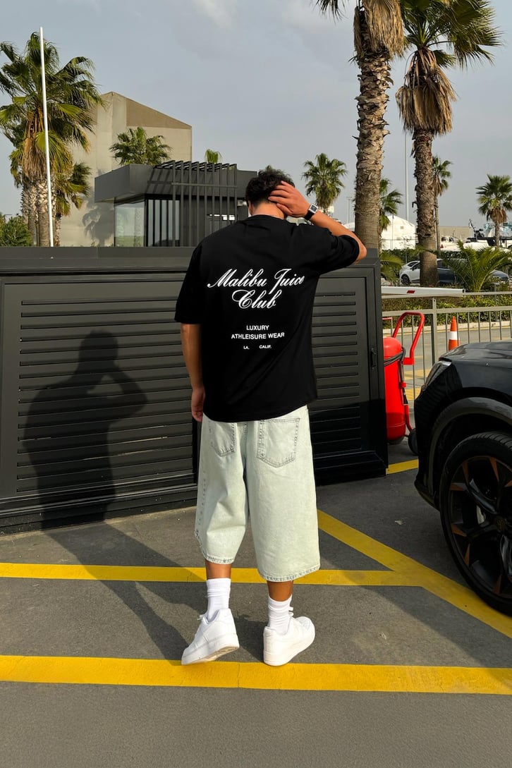 Juice Club Baskılı Oversize Tişört