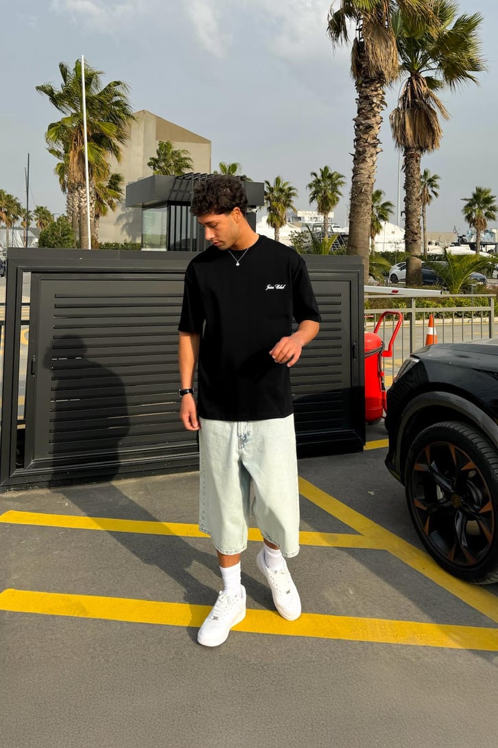 Juice Club Baskılı Oversize Tişört