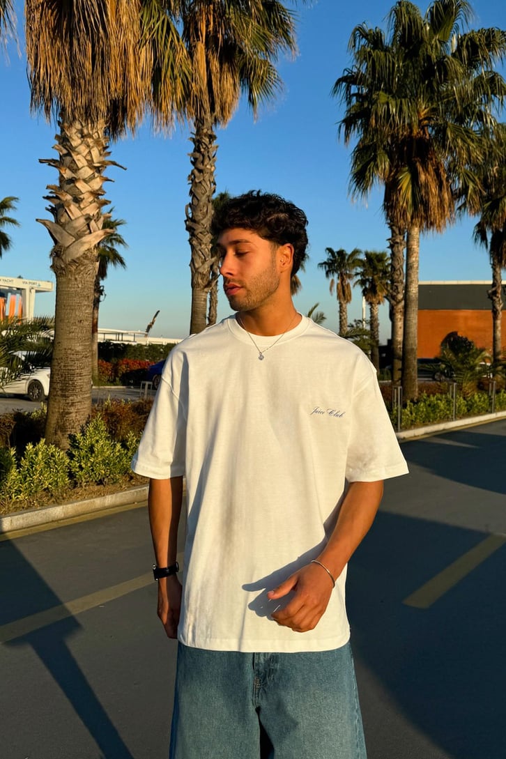 Juice Club Baskılı Oversize Tişört
