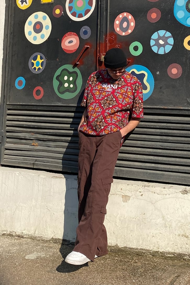 K.Kani Retro Desen Oversize Premium Tee