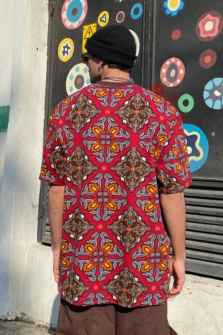 K.Kani Retro Desen Oversize Premium Tee