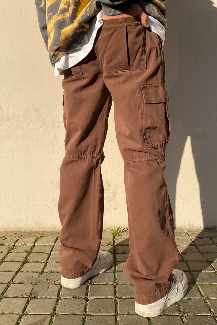 Kahverengi Losse Fit Premium Skate Pant