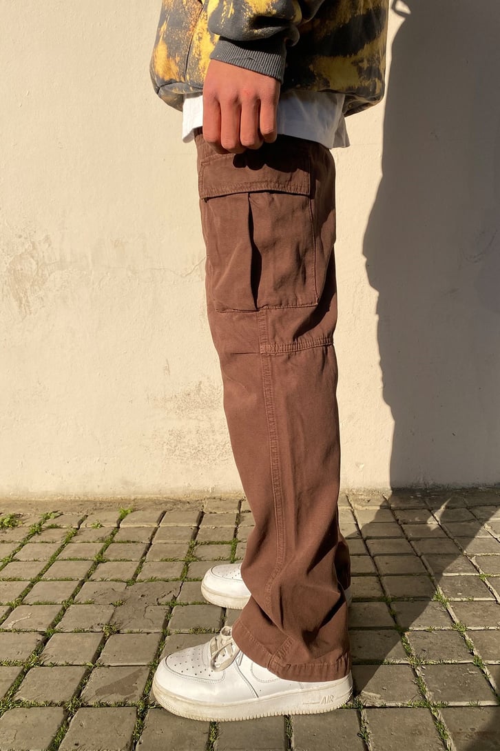 Kahverengi Losse Fit Premium Skate Pant