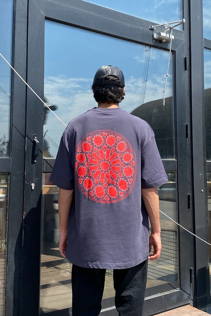 Kaleidoscope Baskılı Oversize Tshirt