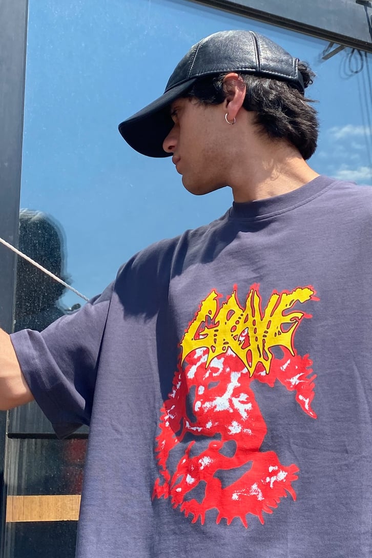 Kaleidoscope Baskılı Oversize Tshirt