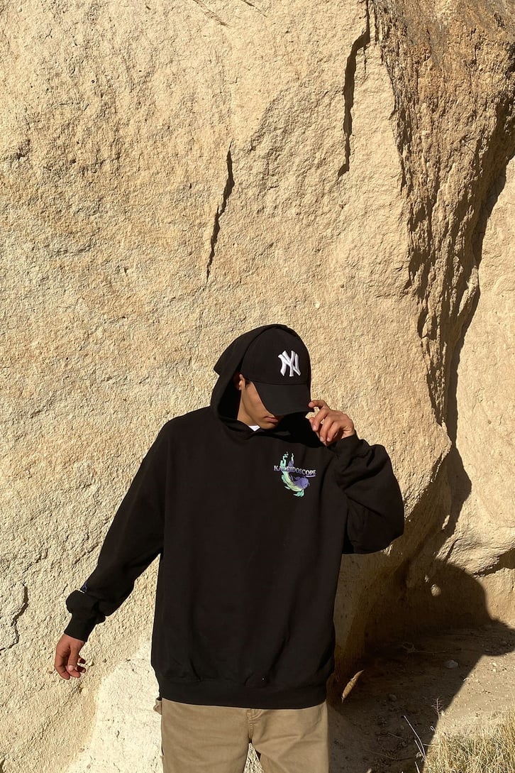 Kaleidoscope Printed Oversize Hoodie
