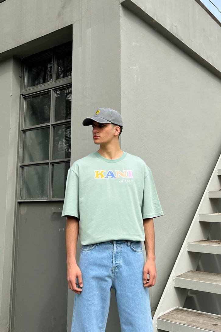 Kani Baskılı Oversize Tshirt